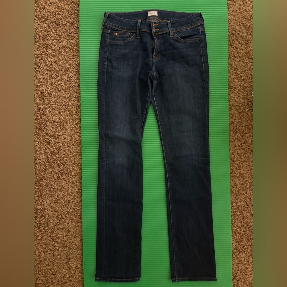 EUC Preowned Hudson Jeans Ginny Straight size 30 skinny flap pocket